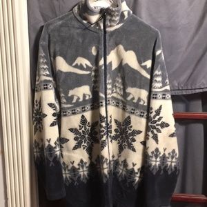 Vintage Polar Bear Fleece Jacket